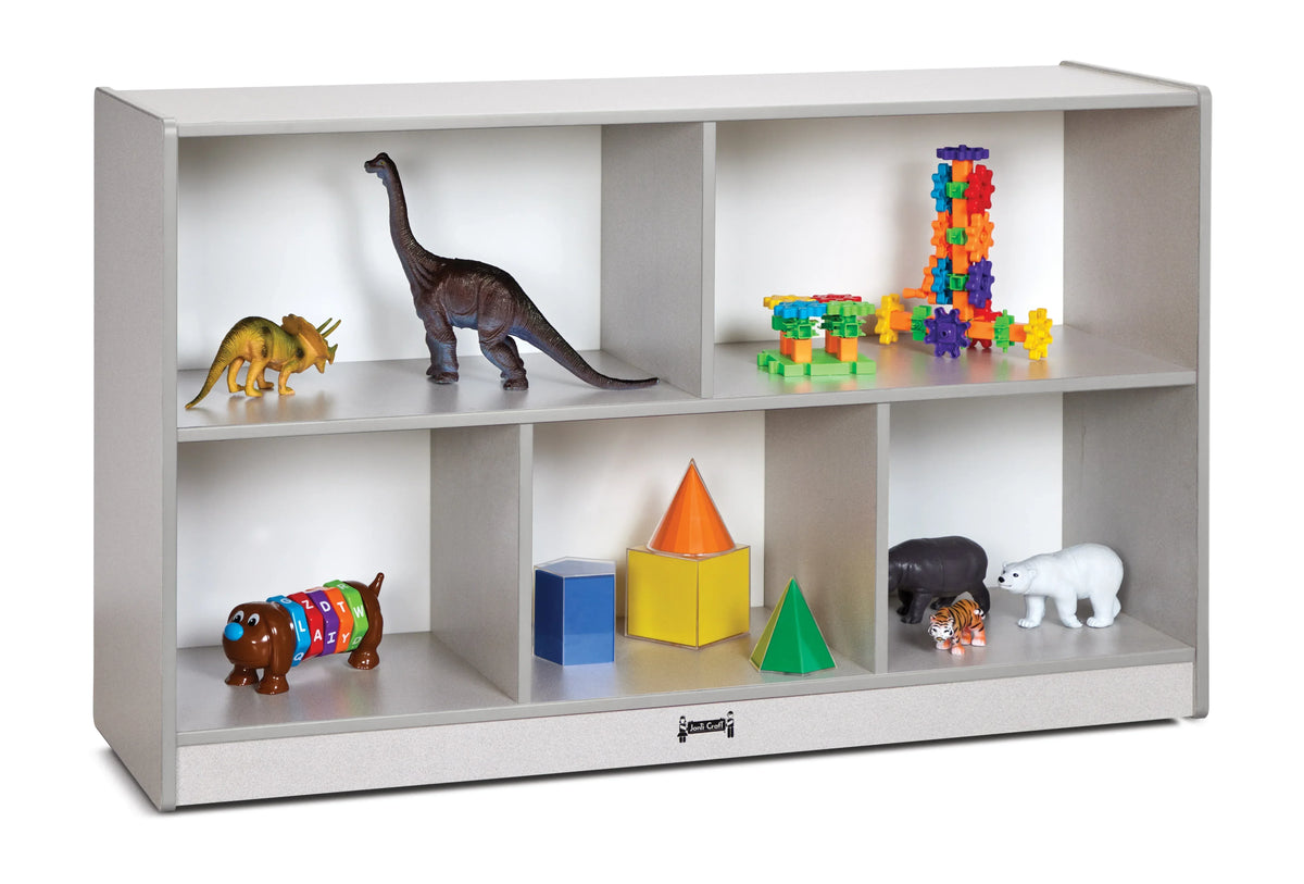 Rainbow Accents® Low Single Mobile Storage Unit - Gray