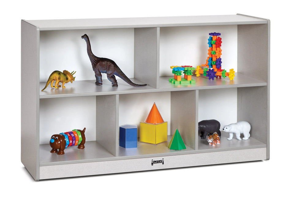 Rainbow Accents® Low Single Mobile Storage Unit - Gray