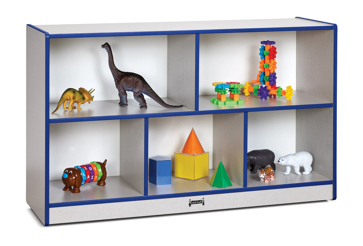 Rainbow Accents® Low Single Mobile Storage Unit - Blue