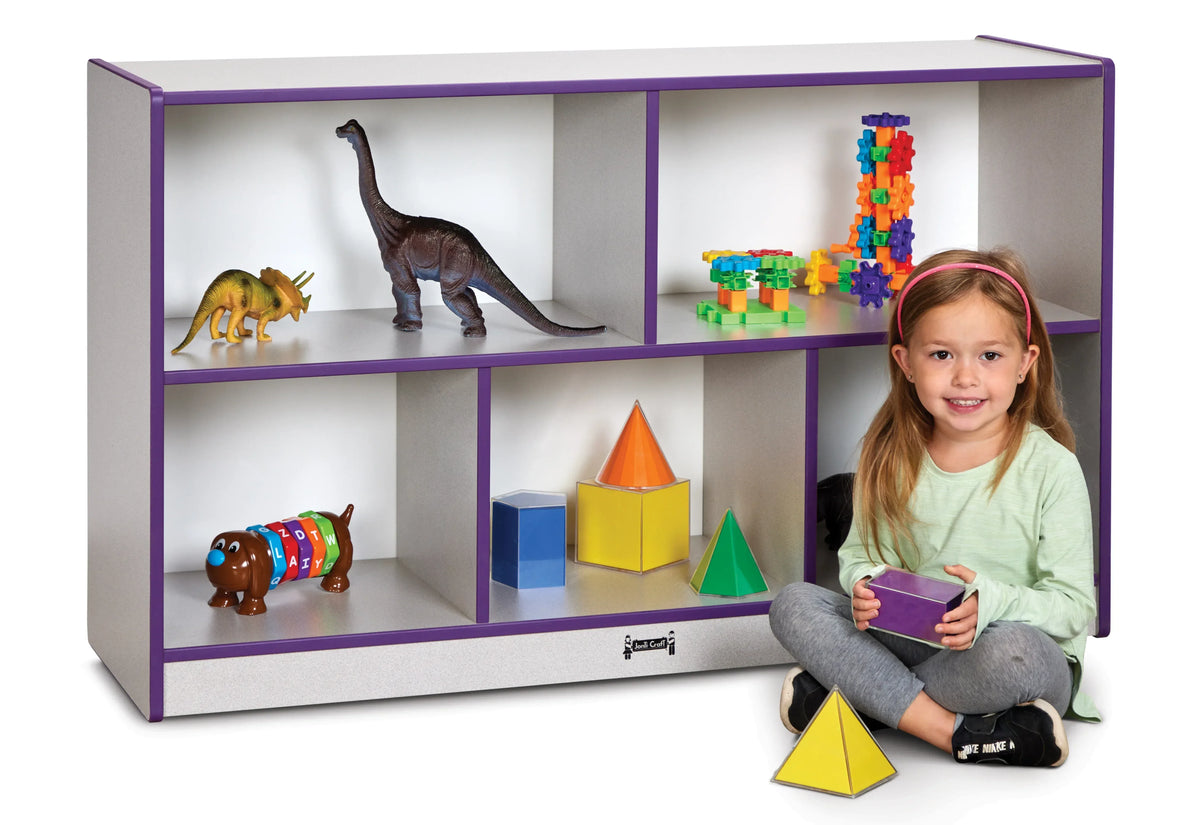 Rainbow Accents® Low Single Mobile Storage Unit - Purple