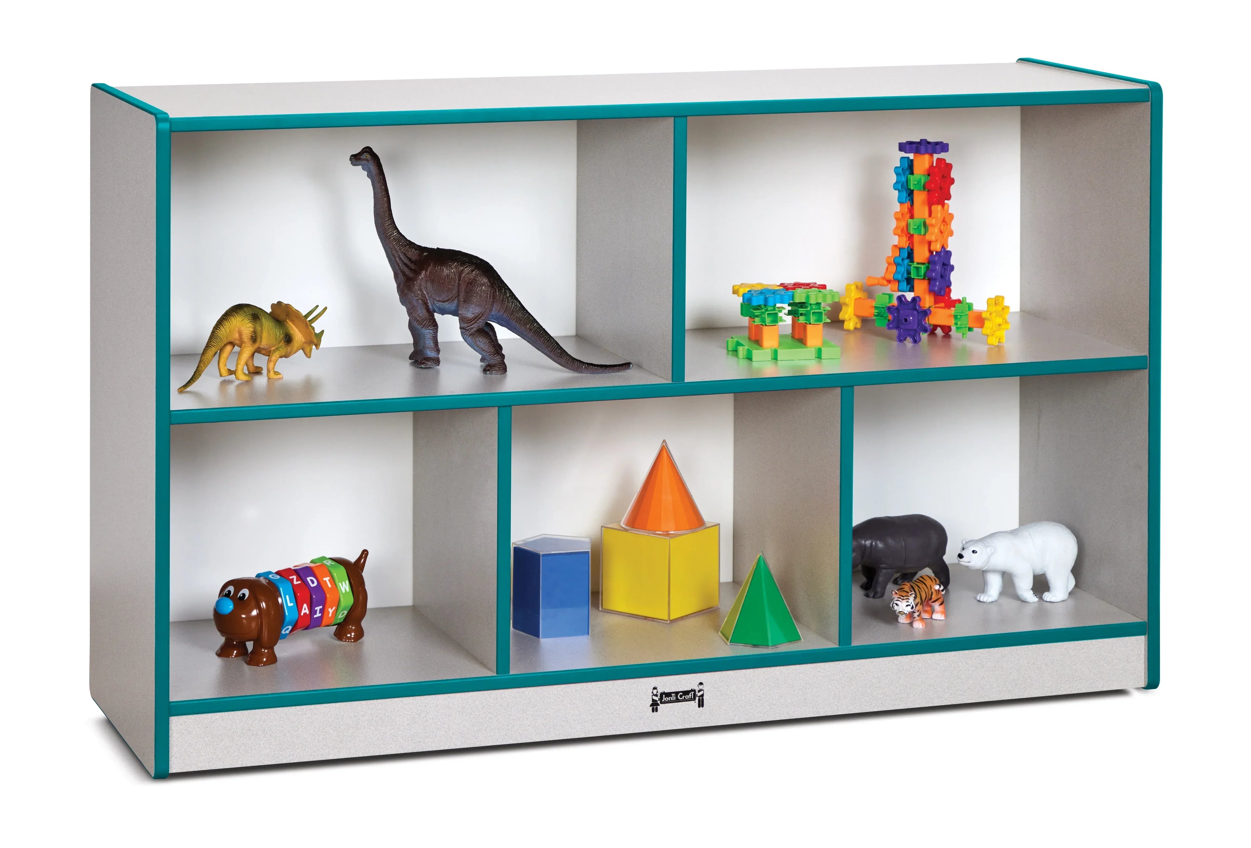 Rainbow Accents® Low Single Mobile Storage Unit - Teal