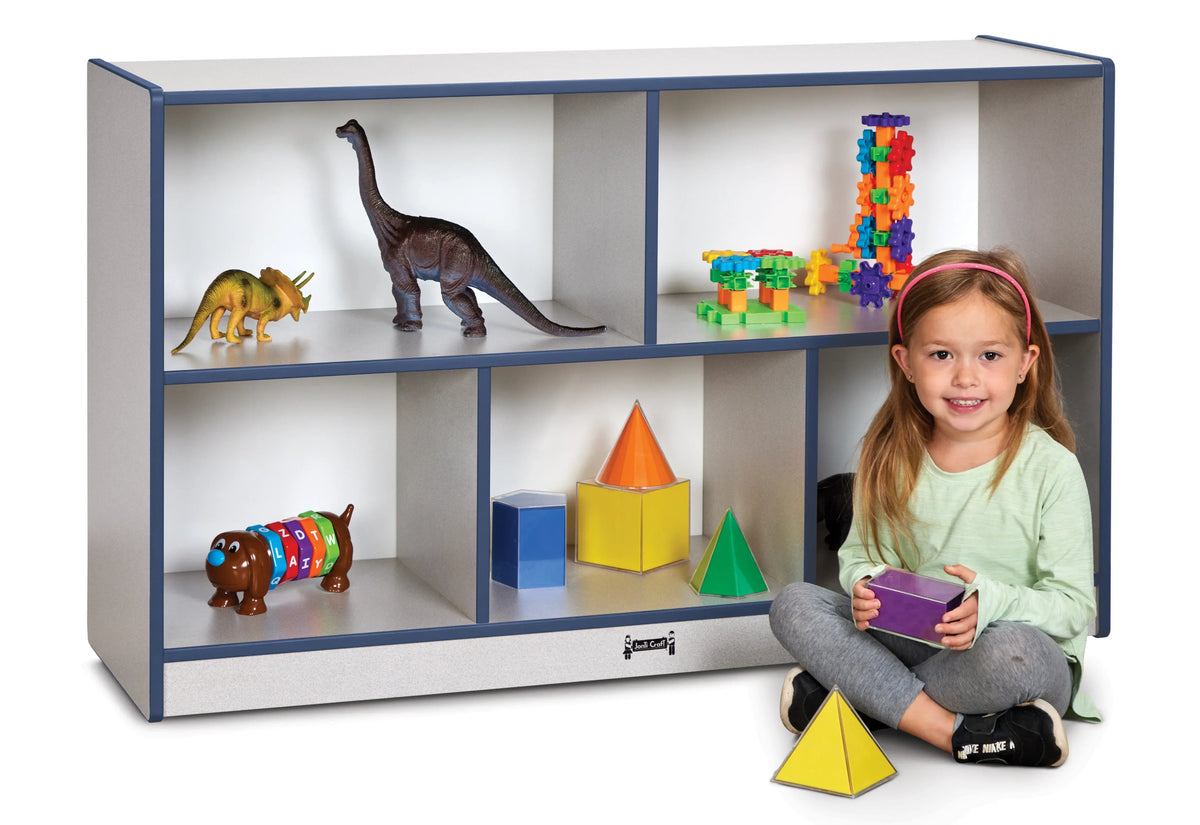 Rainbow Accents® Low Single Mobile Storage Unit - Navy