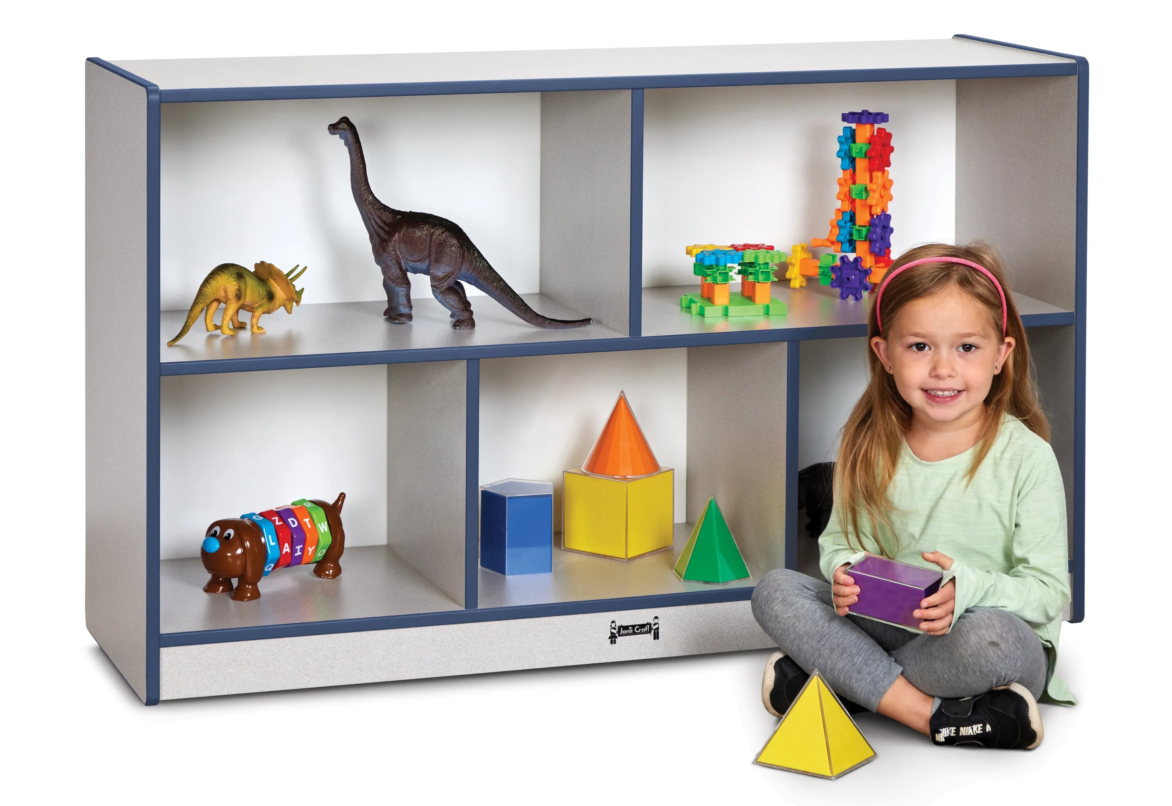 Rainbow Accents® Low Single Mobile Storage Unit - Navy