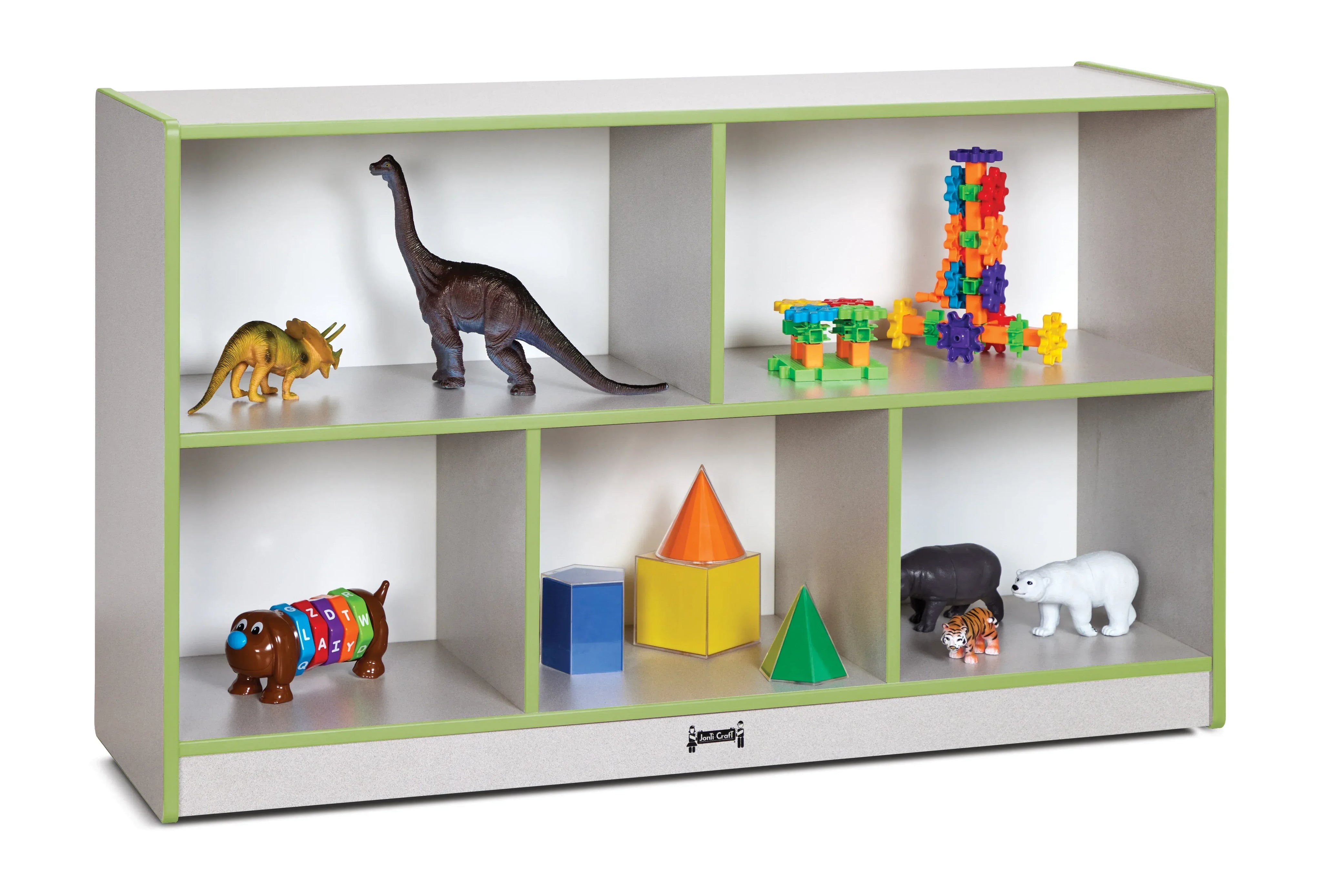 Rainbow Accents® Low Single Mobile Storage Unit - Key Lime Green