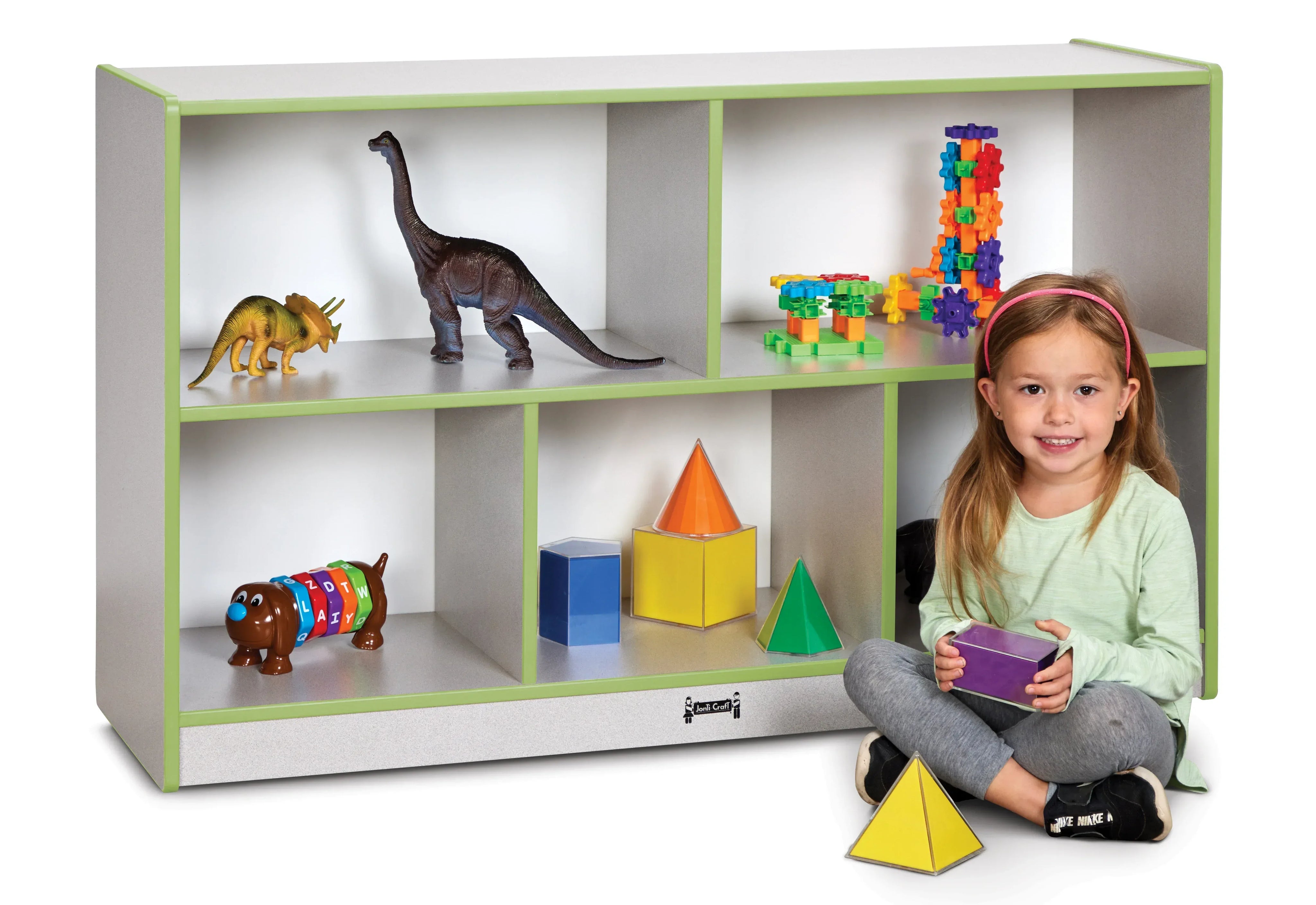 Rainbow Accents® Low Single Mobile Storage Unit - Key Lime Green