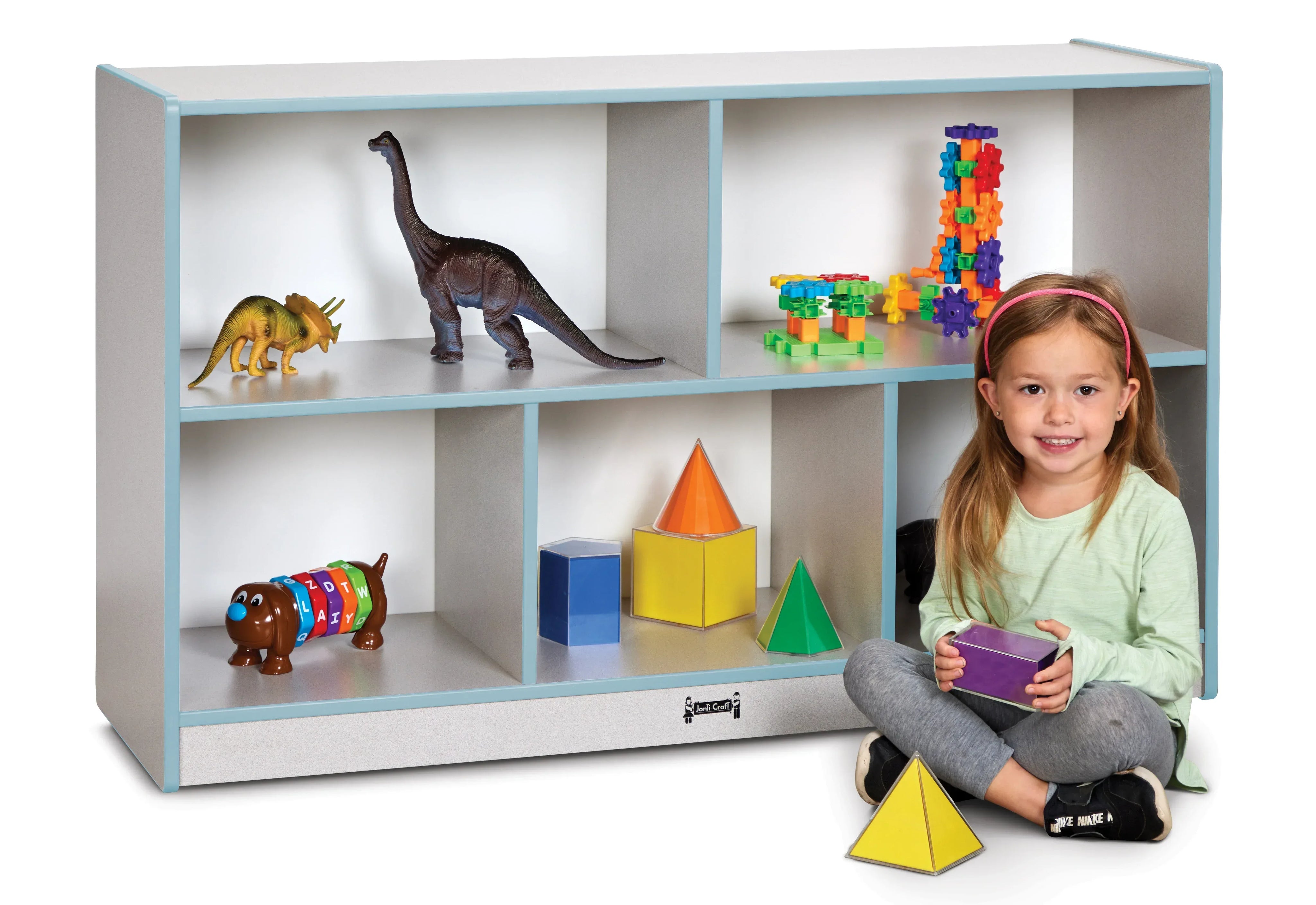 Rainbow Accents® Low Single Mobile Storage Unit - Coastal Blue