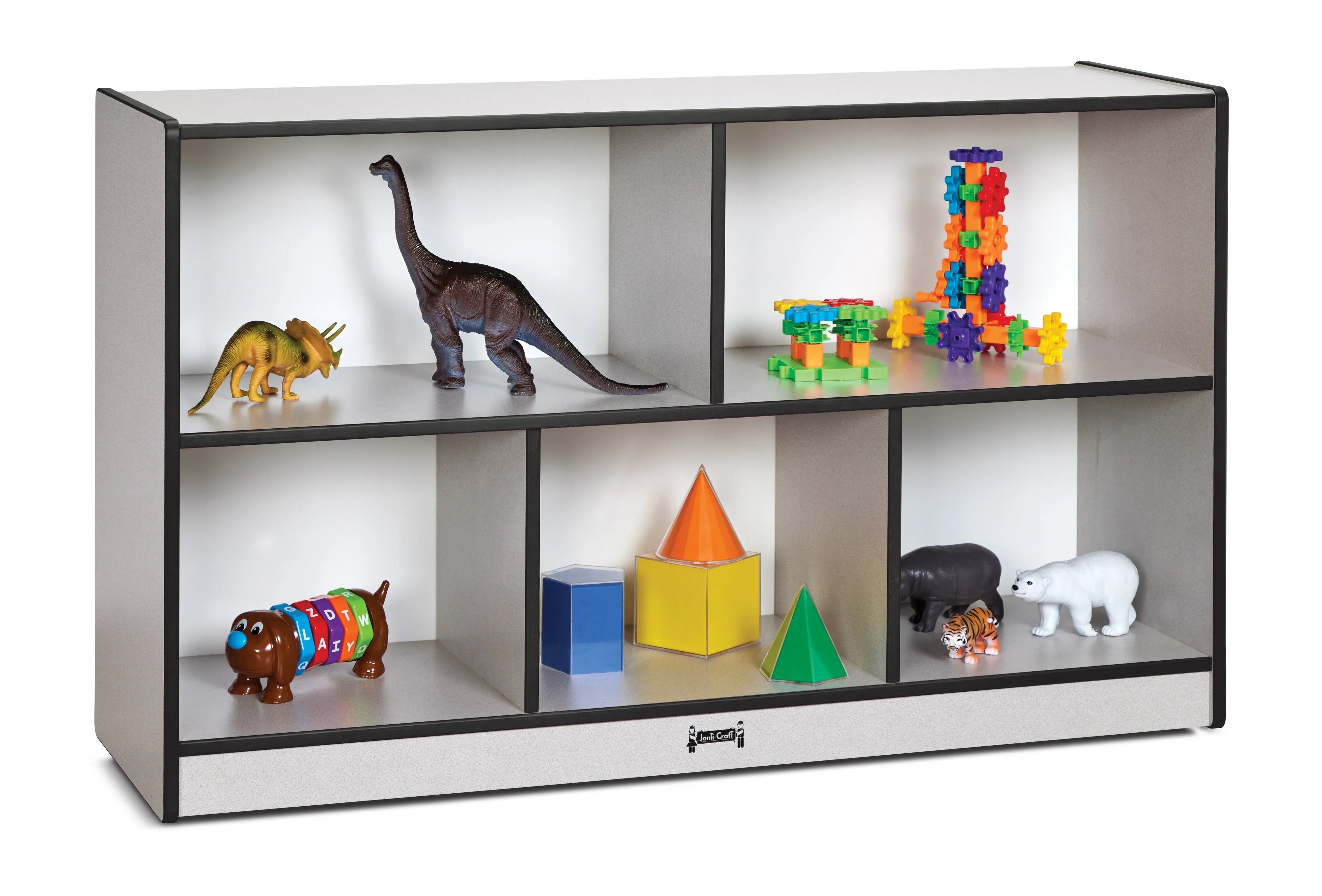 Rainbow Accents® Low Single Mobile Storage Unit - Black