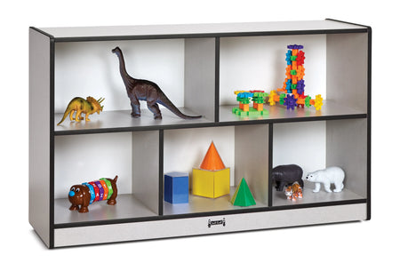 Rainbow Accents® Low Single Mobile Storage Unit - Black