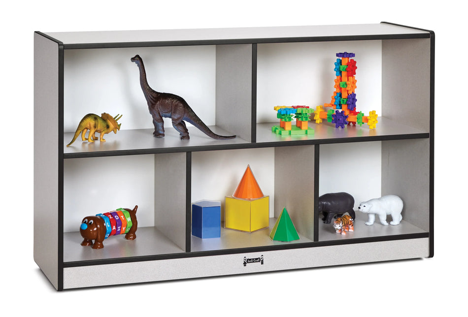 Rainbow Accents® Low Single Mobile Storage Unit - Black