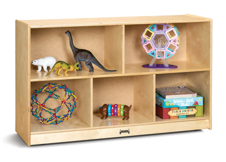 Jonti-Craft® Low Single Mobile Storage Unit - 18" Deep - Plywood Back