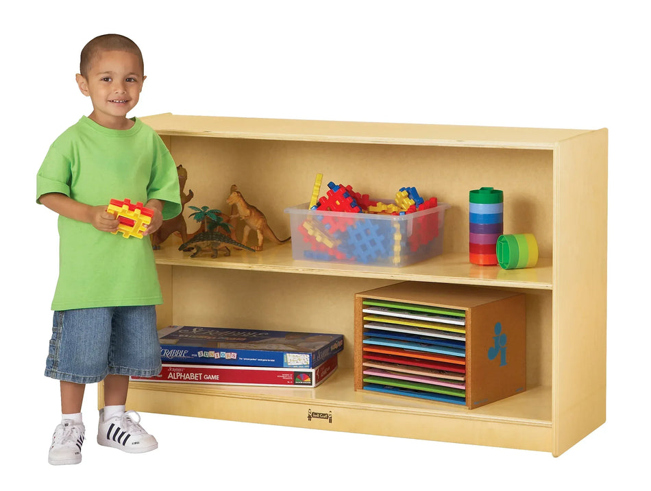 Jonti-Craft® Low Mobile Straight-Shelf
