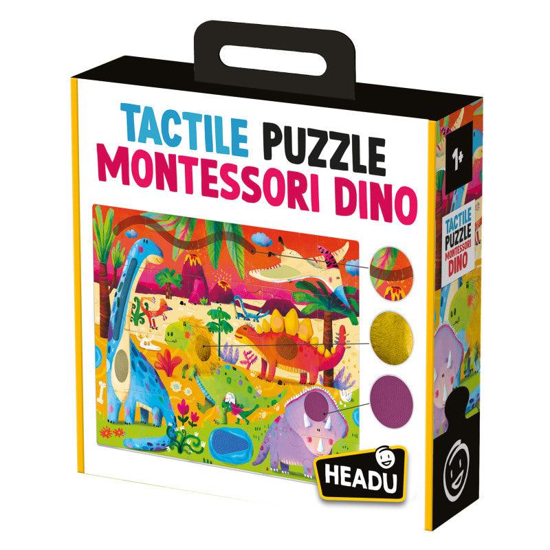 Tactile Puzzle Montessori, Dino