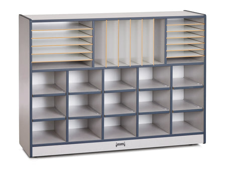 Rainbow Accents® Sectional Cubbie-Tray Mobile Unit - without Trays - Navy