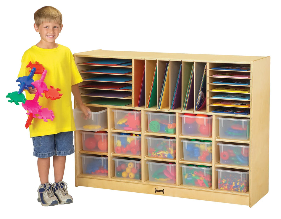 Jonti-Craft® Sectional Cubbie-Tray Mobile Unit - without Trays