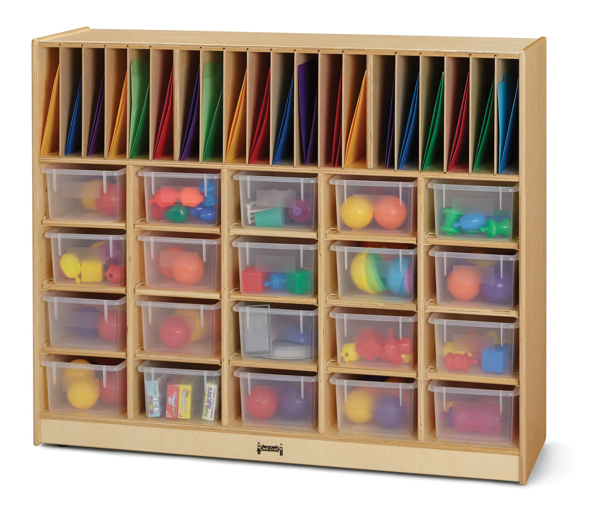 Jonti-Craft® Classroom Organizer - with Clear Cubbie-Trays