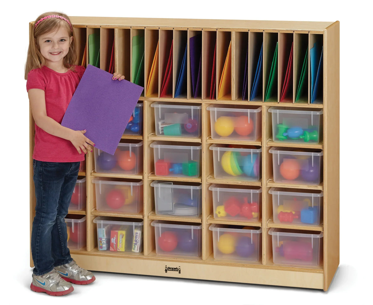 Jonti-Craft® Classroom Organizer - with Clear Cubbie-Trays