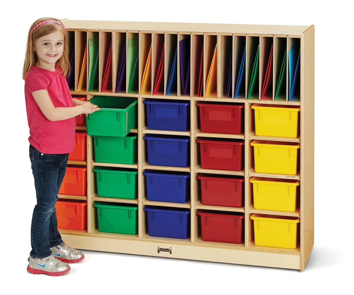 Jonti-Craft® Classroom Organizer - with Colored Cubbie-Trays