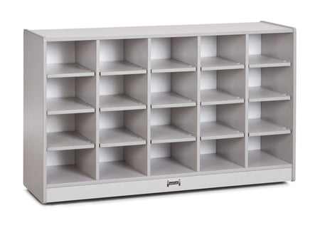 Rainbow Accents® 20 Cubbie-Tray Mobile Storage - without Trays - Gray
