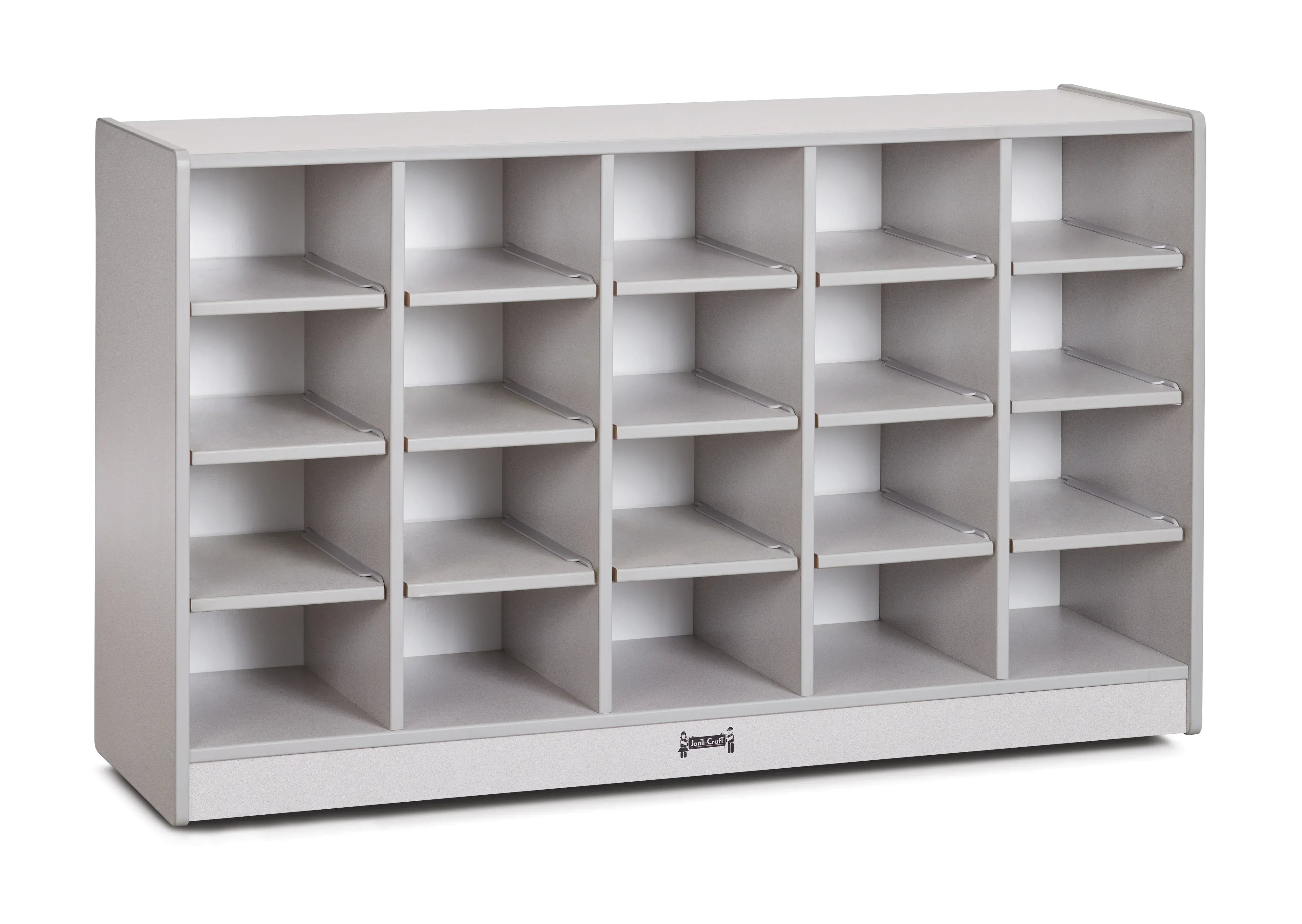 Rainbow Accents® 20 Cubbie-Tray Mobile Storage - with Trays - Gray