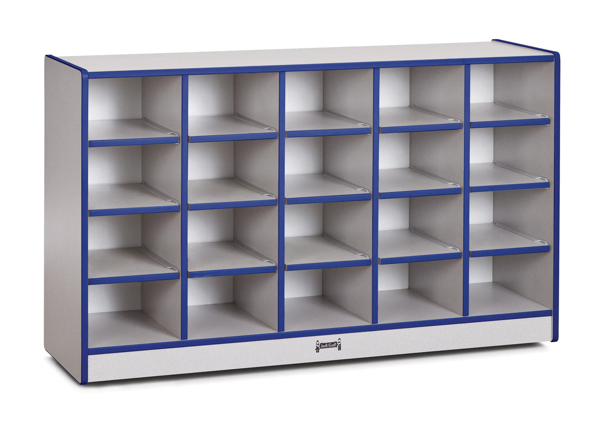 Rainbow Accents® 20 Cubbie-Tray Mobile Storage - without Trays - Blue
