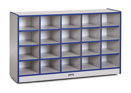 Rainbow Accents® 20 Cubbie-Tray Mobile Storage - with Trays - Blue