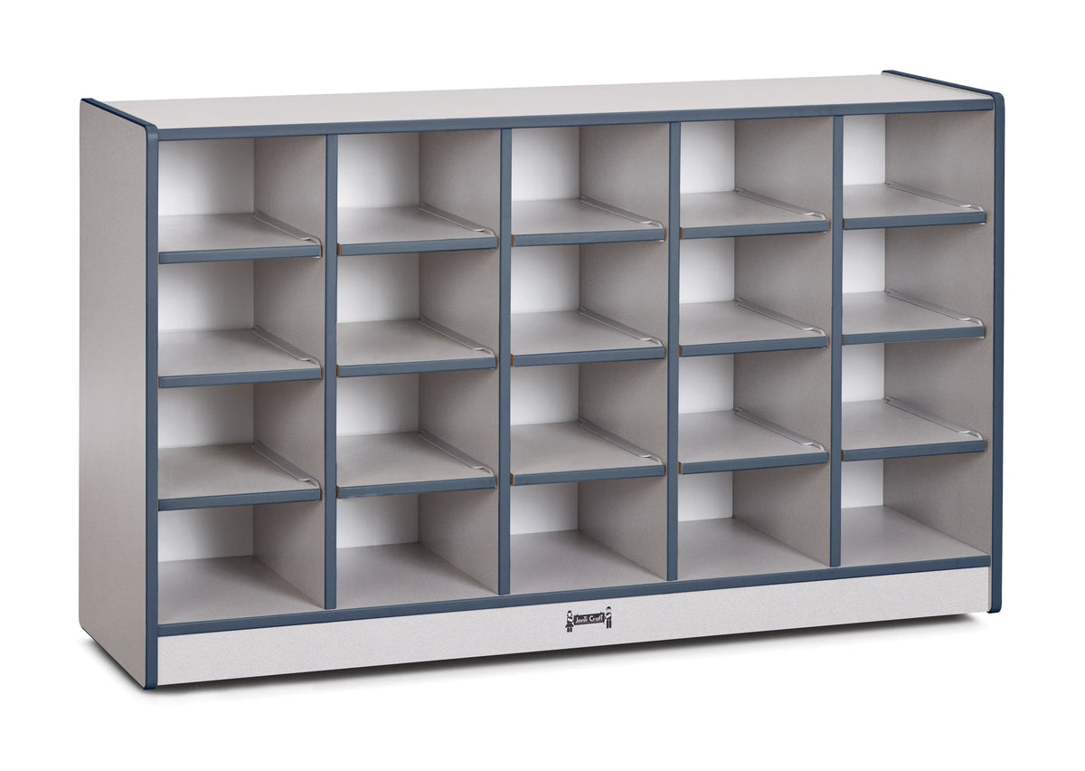 Rainbow Accents® 20 Cubbie-Tray Mobile Storage - without Trays - Navy