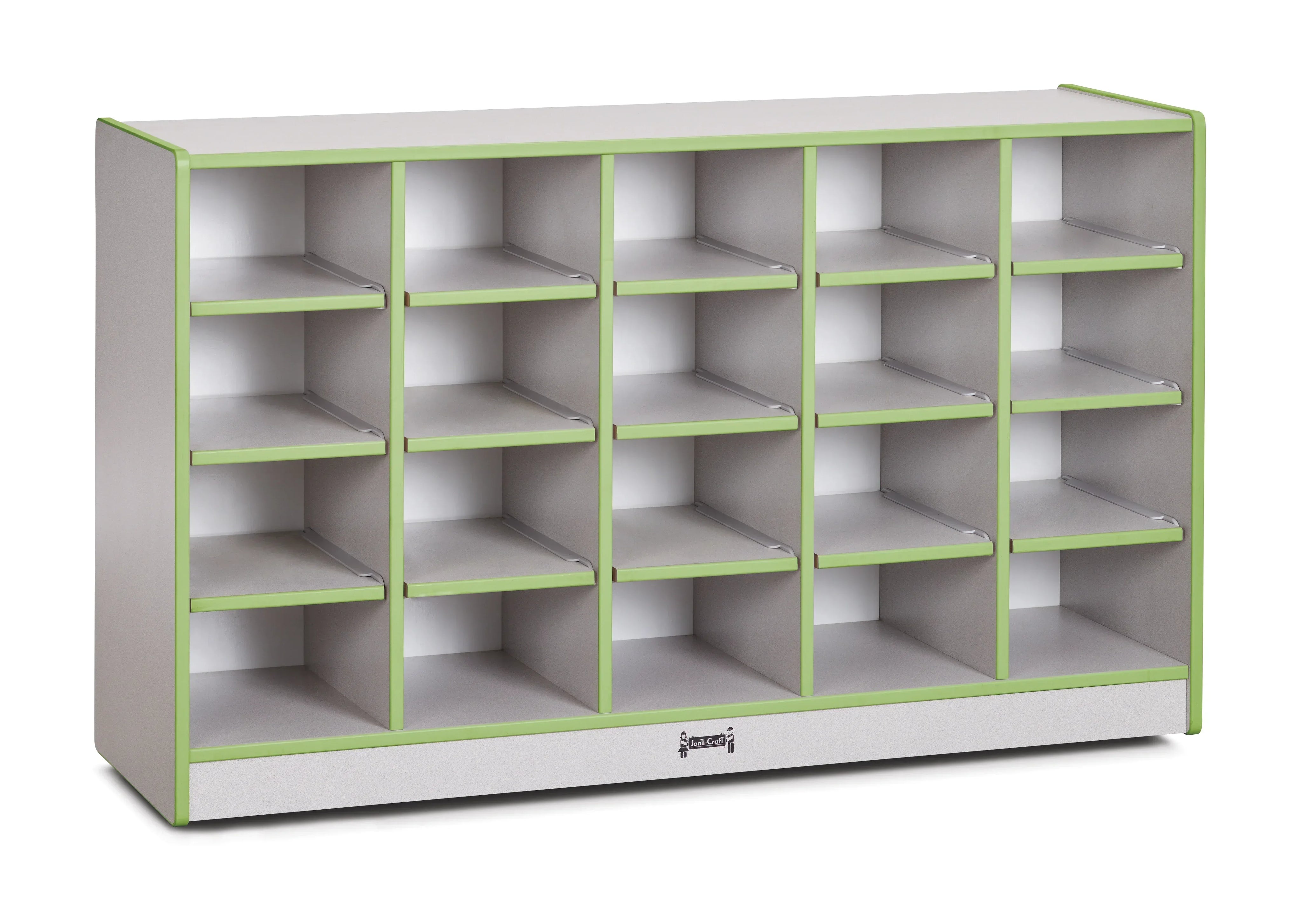 Rainbow Accents® 20 Cubbie-Tray Mobile Storage - without Trays - Key Lime Green