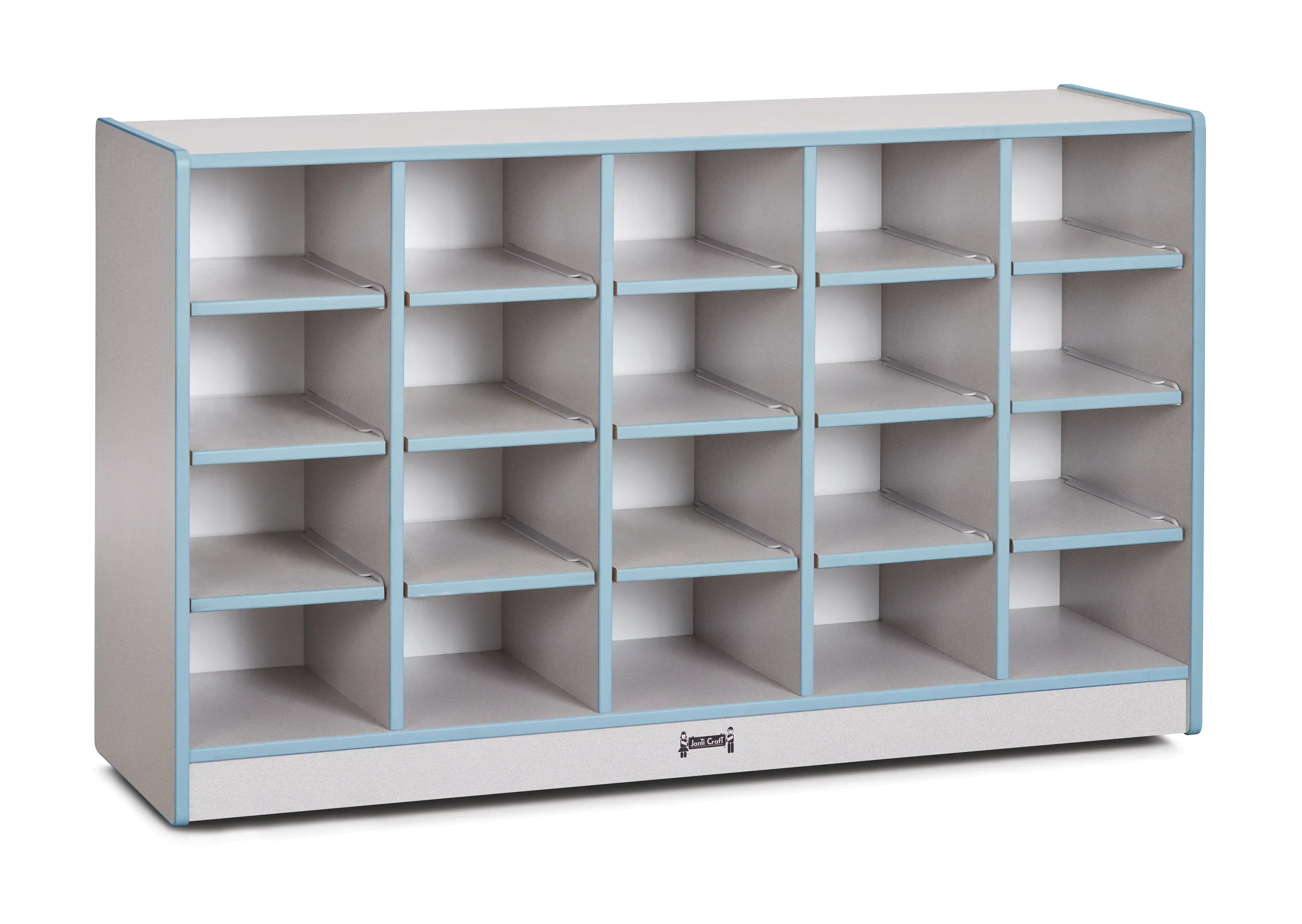 Rainbow Accents® 20 Cubbie-Tray Mobile Storage - with Trays - Coastal Blue