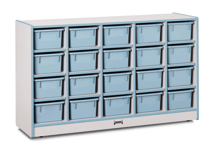Rainbow Accents® 20 Cubbie-Tray Mobile Storage - without Trays - Coastal Blue