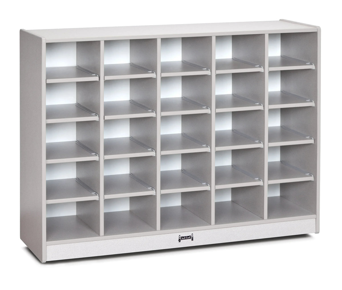 Rainbow Accents® 25 Cubbie-Tray Mobile Storage - without Trays - Gray