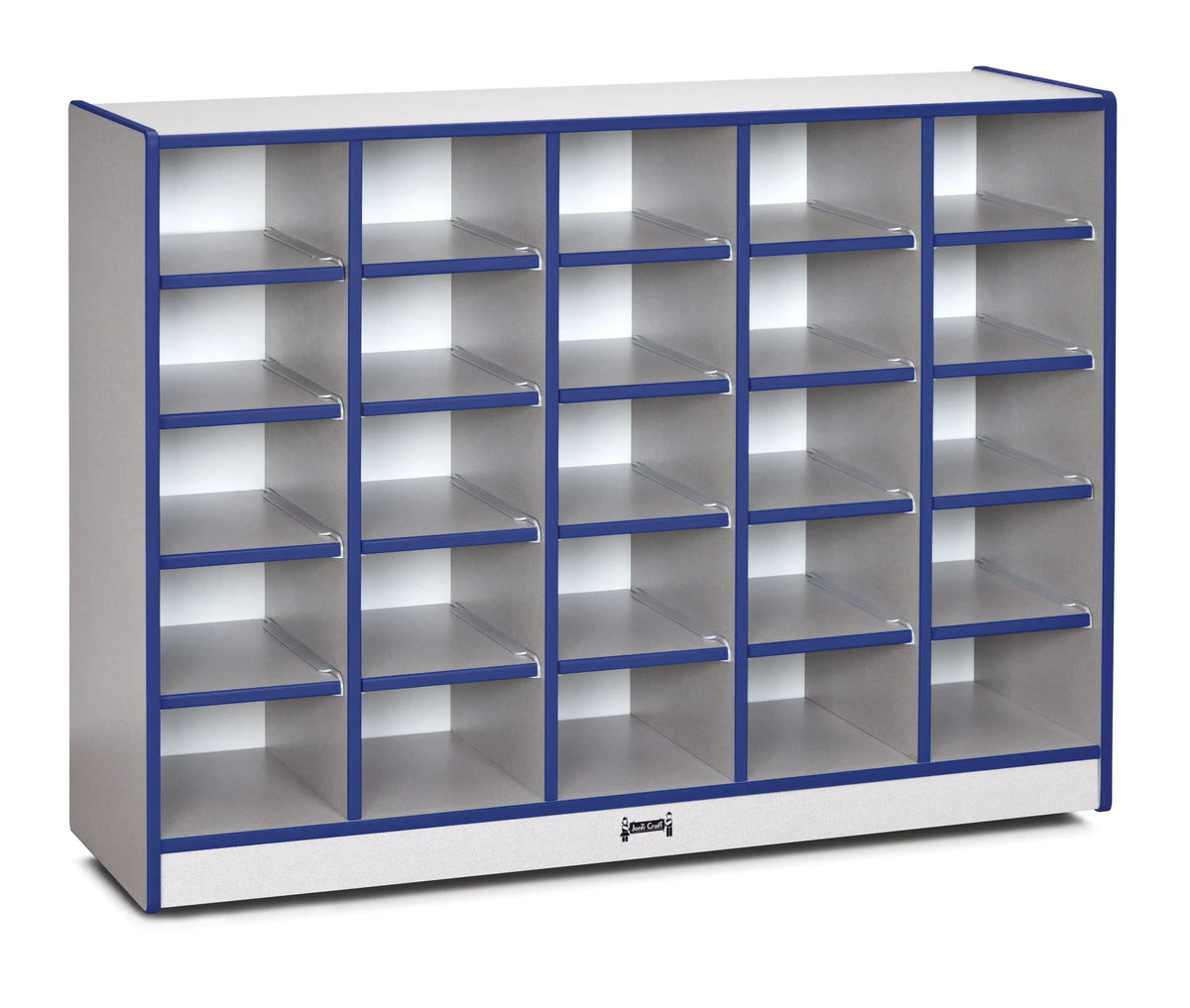 Rainbow Accents® 25 Cubbie-Tray Mobile Storage - without Trays - Blue