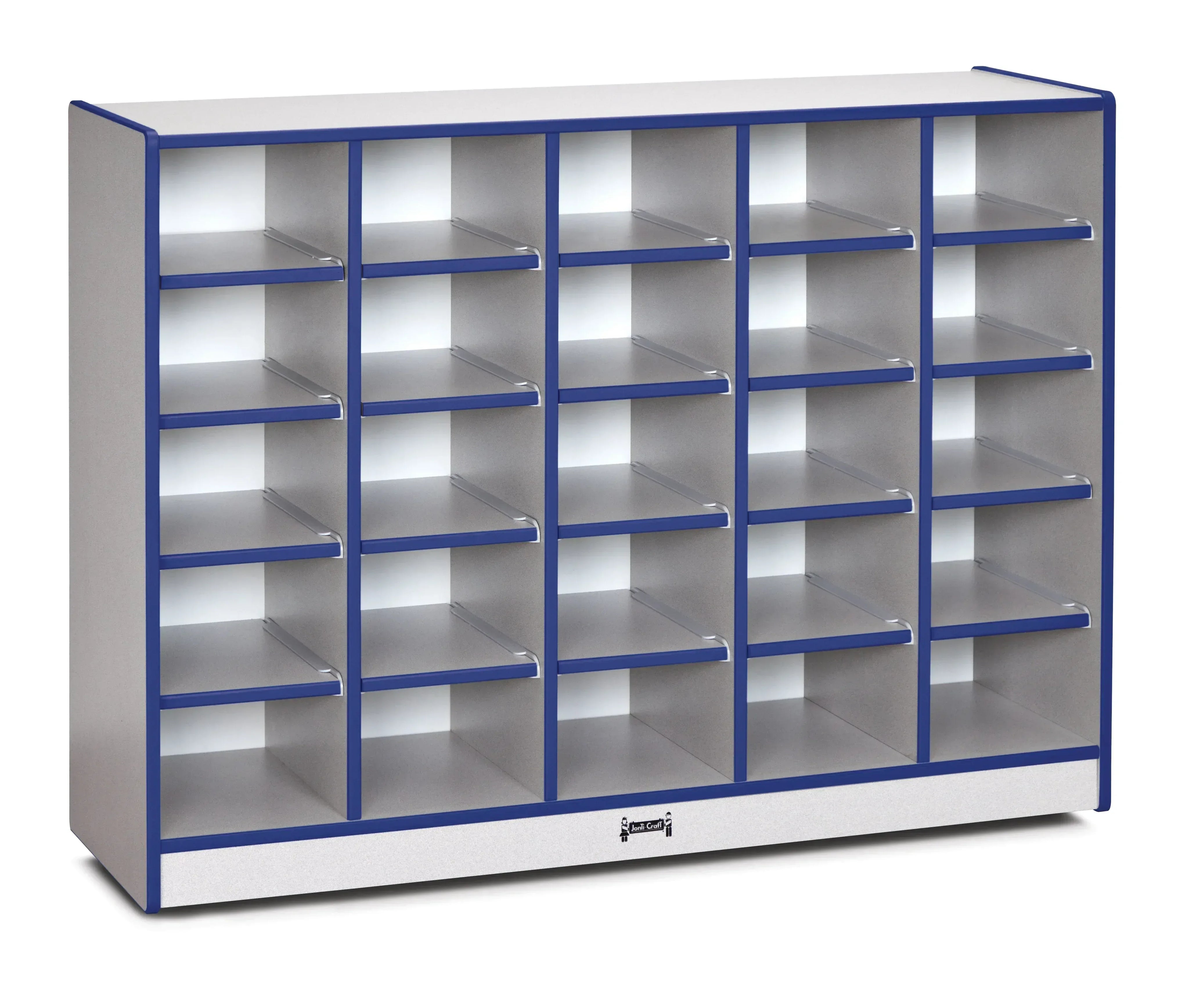 Rainbow Accents® 25 Cubbie-Tray Mobile Storage - without Trays - Blue