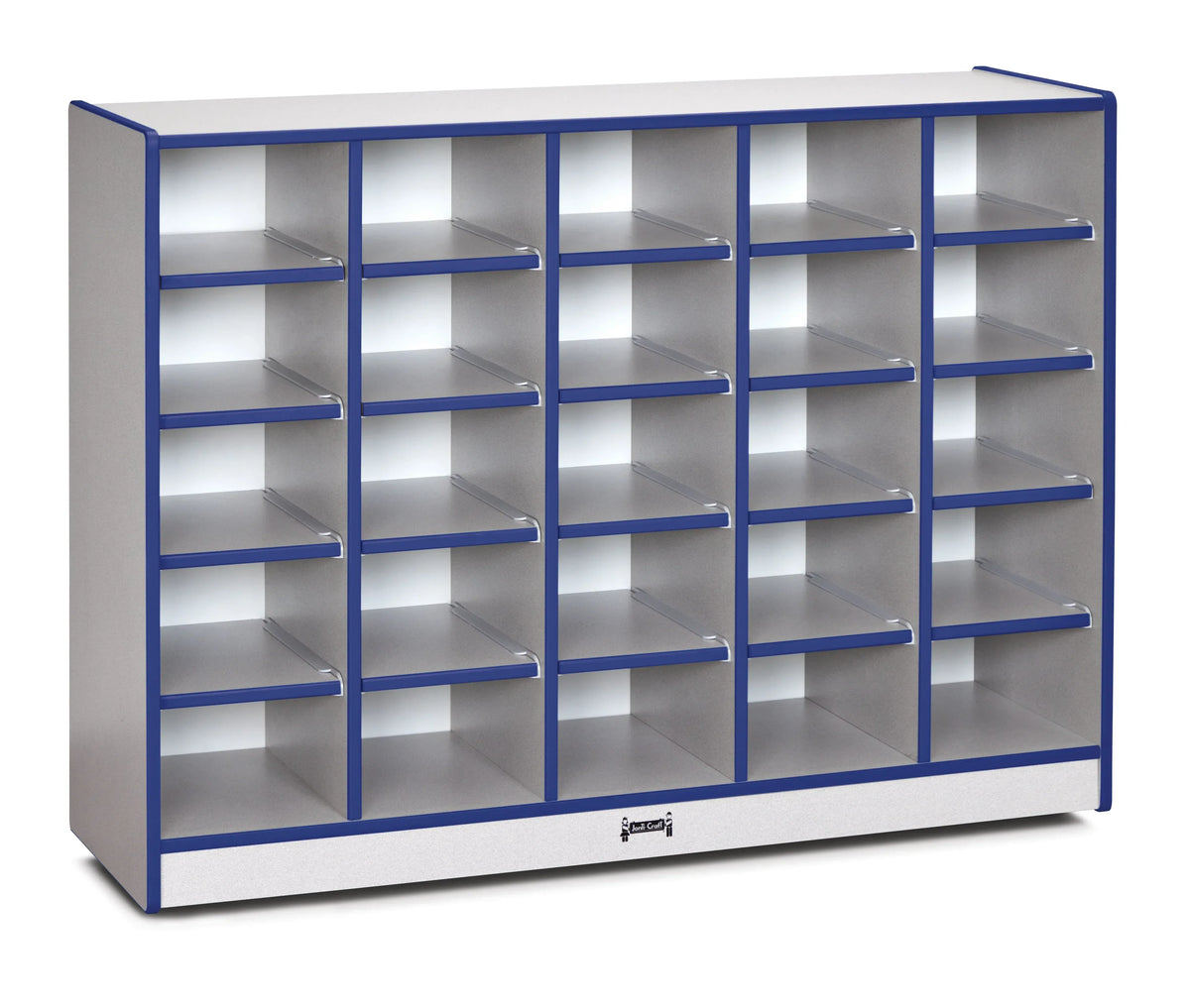 Rainbow Accents® 25 Cubbie-Tray Mobile Storage - with Trays - Blue