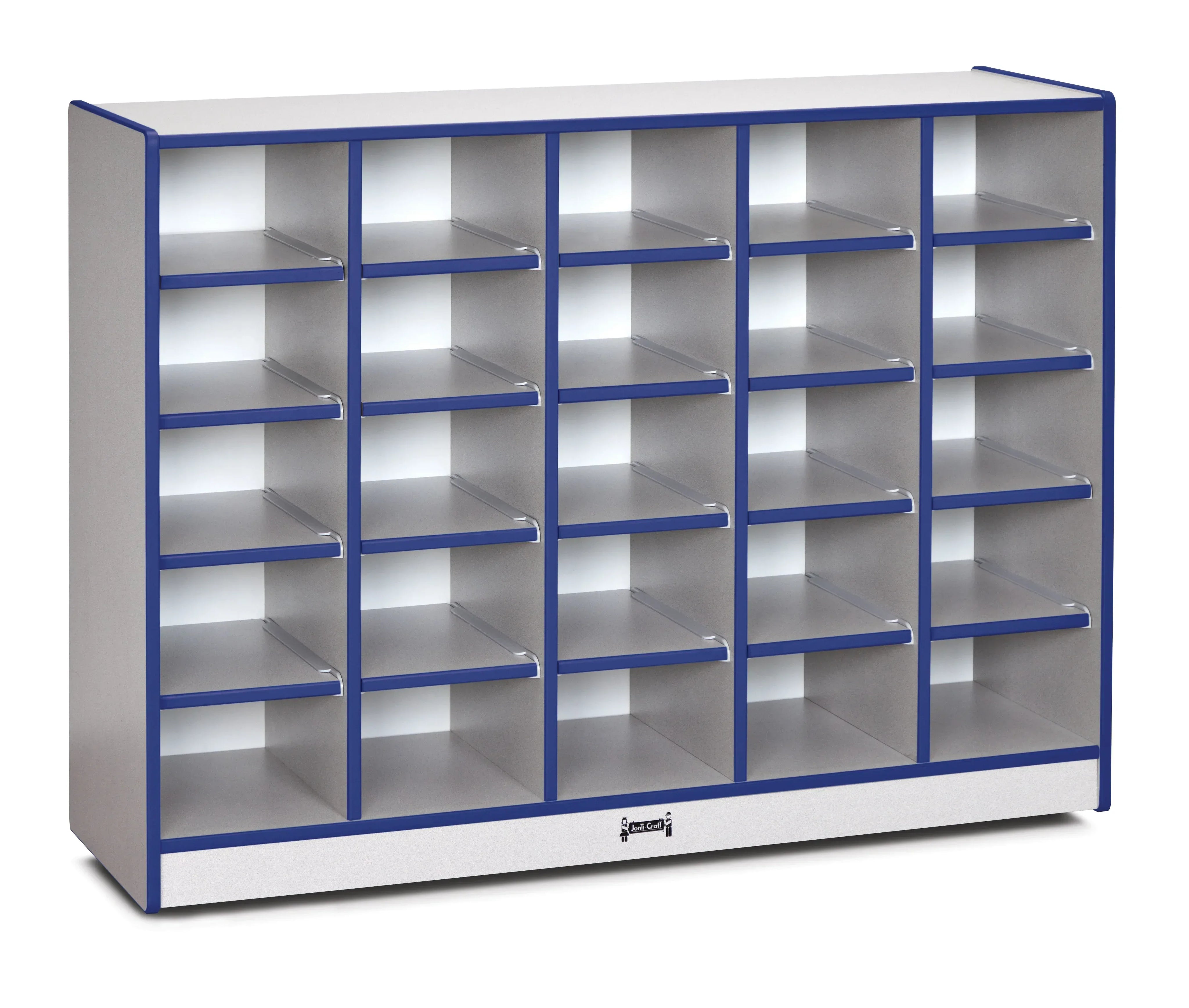 Rainbow Accents® 25 Cubbie-Tray Mobile Storage - with Trays - Blue