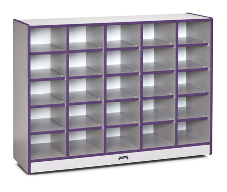 Rainbow Accents® 25 Cubbie-Tray Mobile Storage - without Trays - Purple