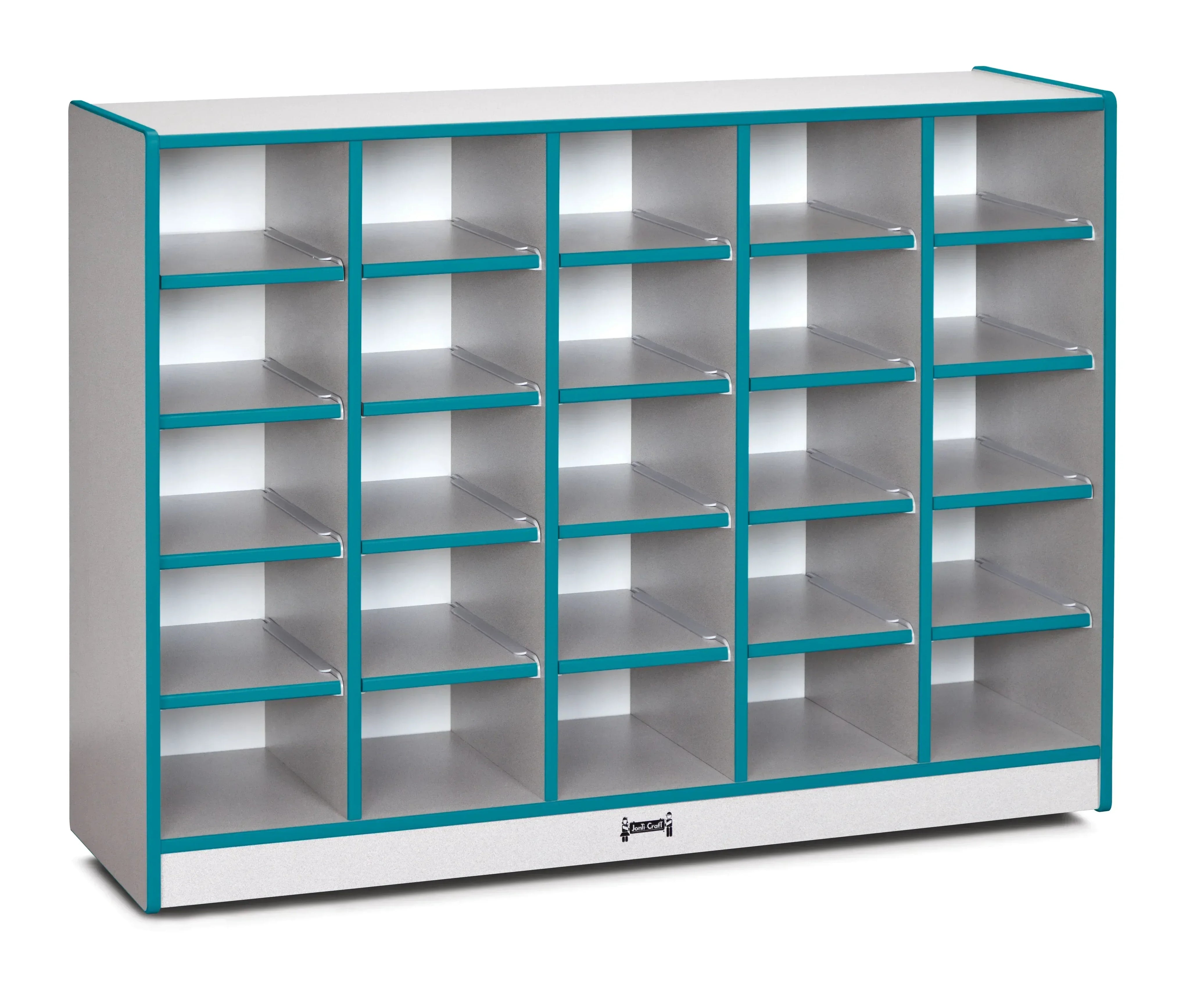 Rainbow Accents® 25 Cubbie-Tray Mobile Storage - without Trays - Teal