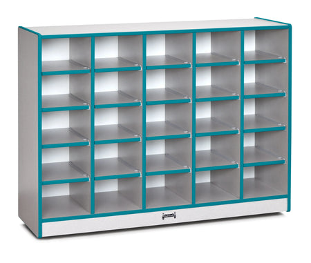 Rainbow Accents® 25 Cubbie-Tray Mobile Storage - without Trays - Teal
