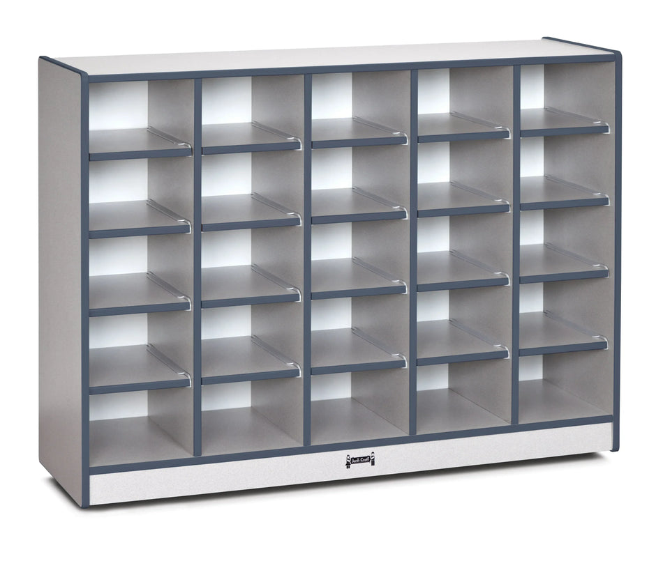 Rainbow Accents® 25 Cubbie-Tray Mobile Storage - without Trays - Navy