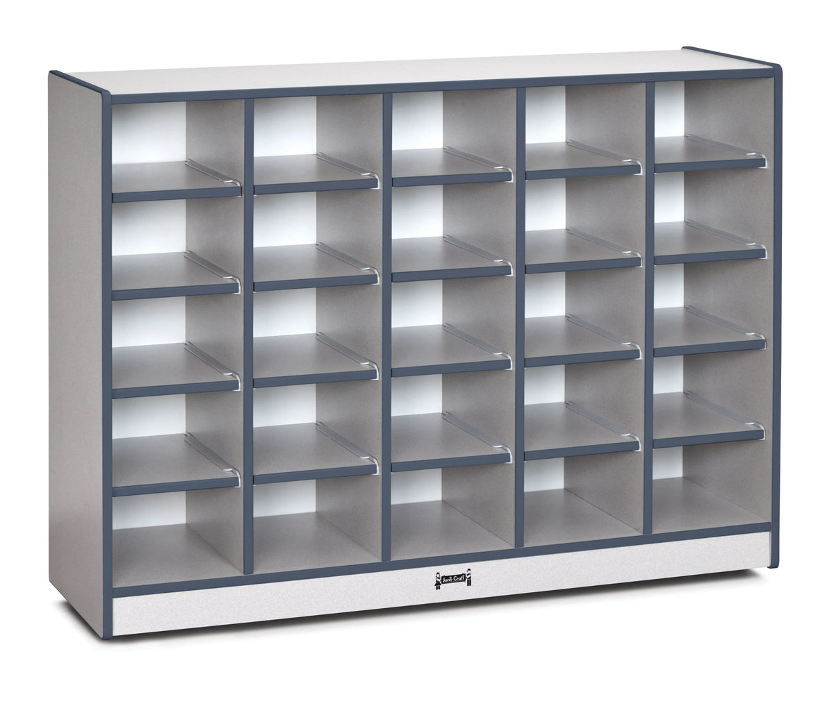 Rainbow Accents® 25 Cubbie-Tray Mobile Storage - with Trays - Navy