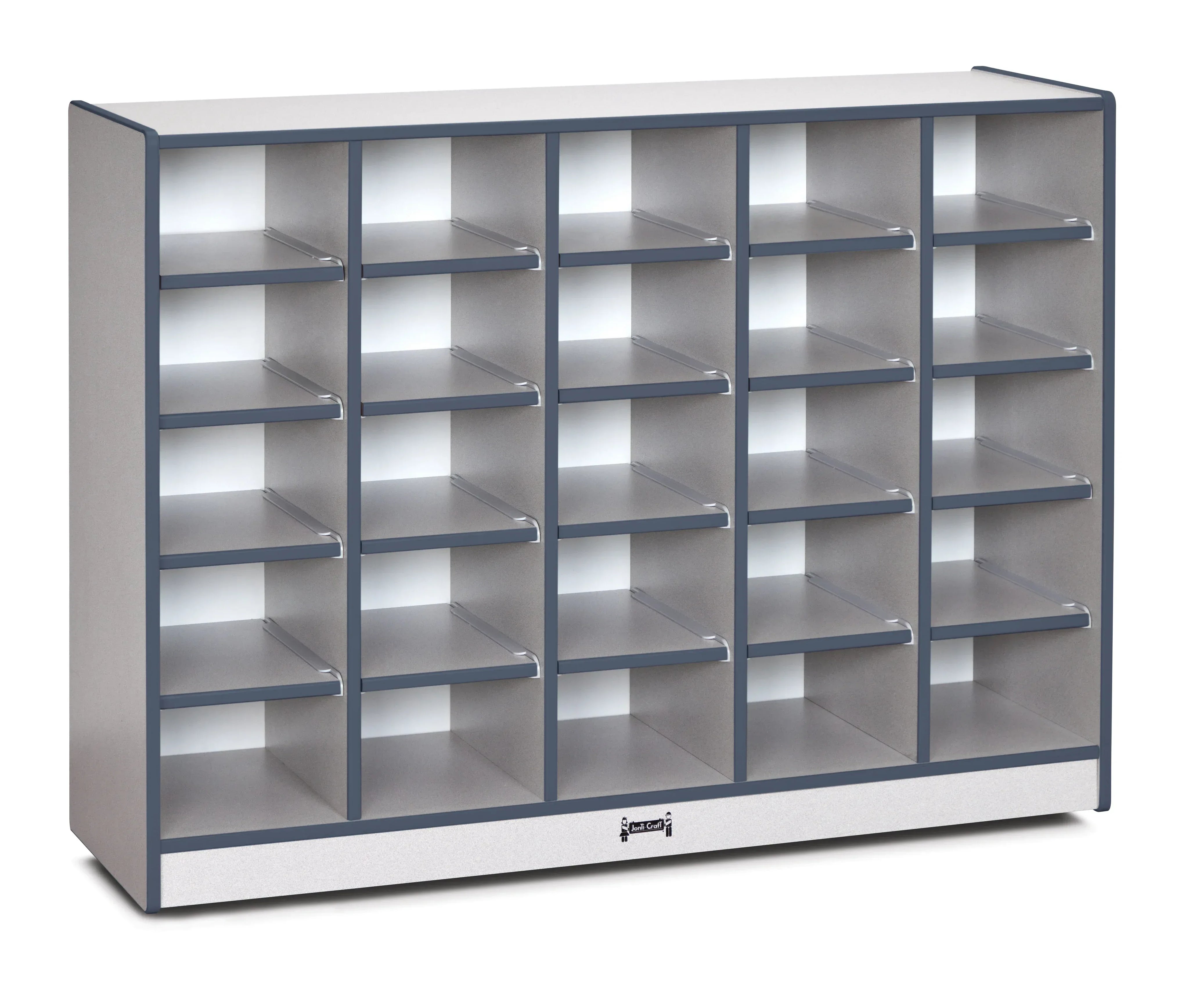 Rainbow Accents® 25 Cubbie-Tray Mobile Storage - with Trays - Navy