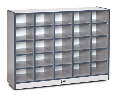 Rainbow Accents® 25 Cubbie-Tray Mobile Storage - with Trays - Navy