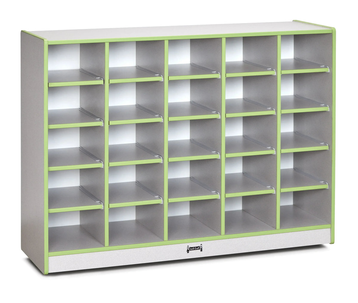 Rainbow Accents® 25 Cubbie-Tray Mobile Storage - without Trays - Key Lime Green