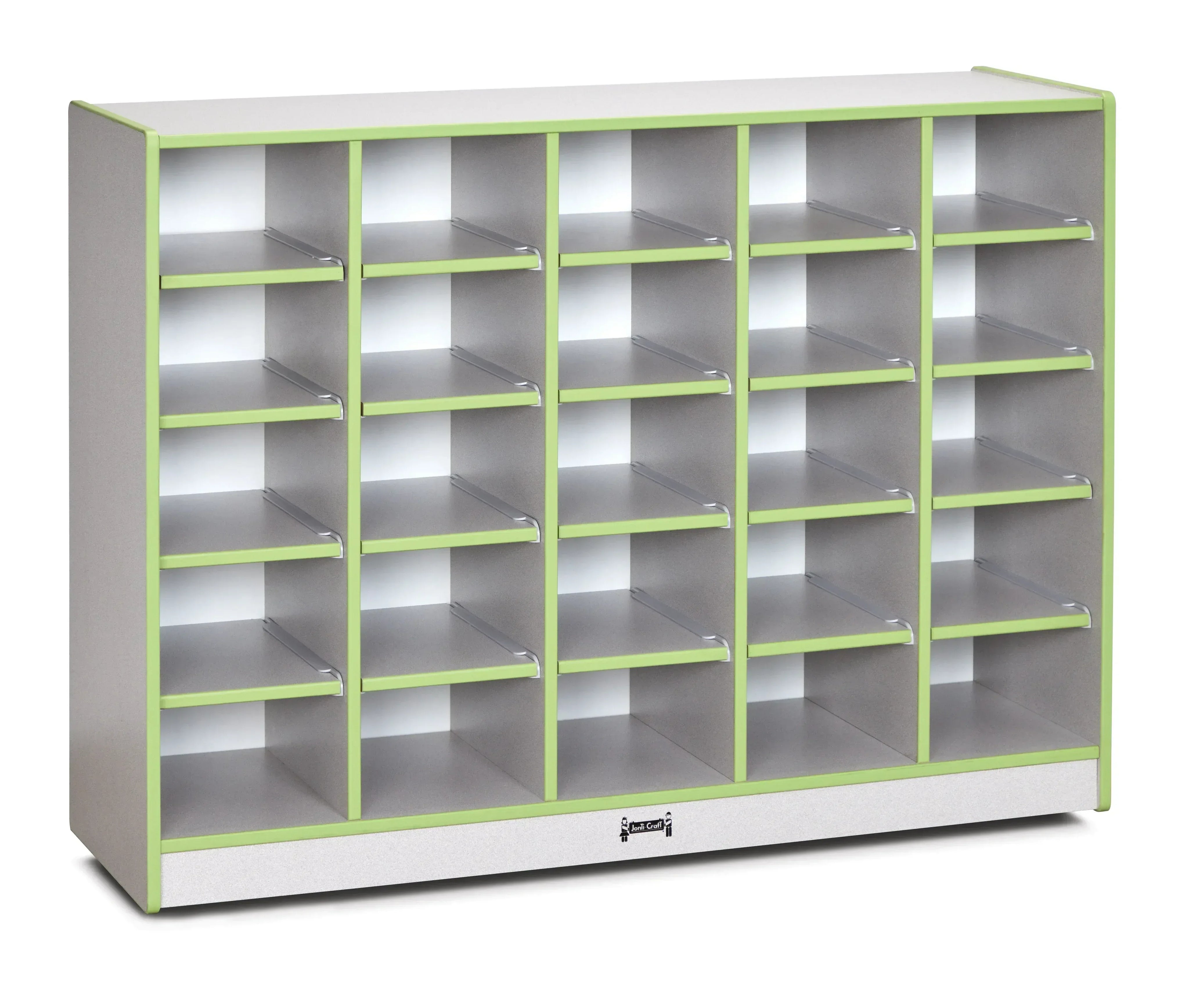 Rainbow Accents® 25 Cubbie-Tray Mobile Storage - without Trays - Key Lime Green
