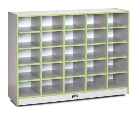 Rainbow Accents® 25 Cubbie-Tray Mobile Storage - without Trays - Key Lime Green