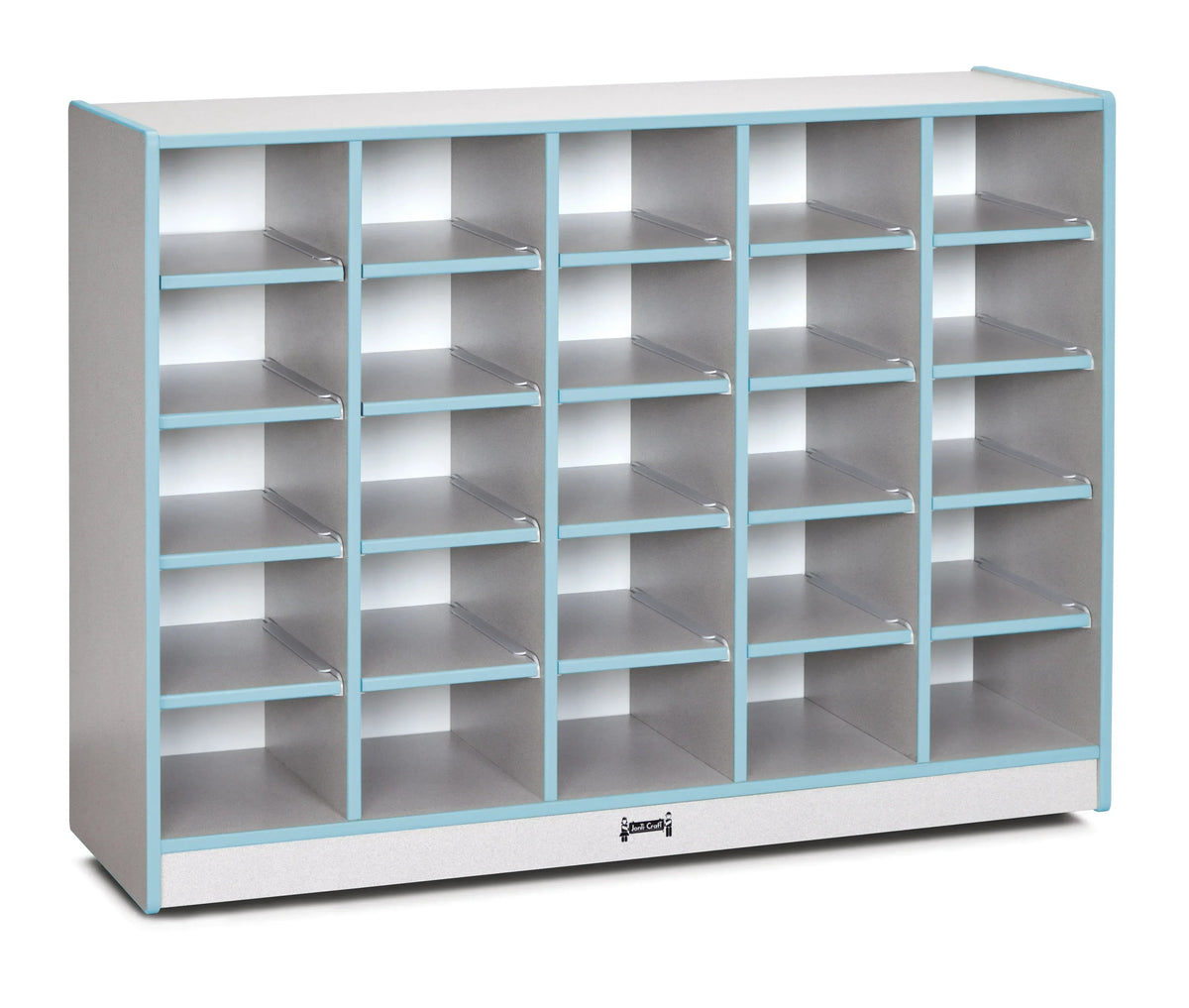 Rainbow Accents® 25 Cubbie-Tray Mobile Storage - with Trays - Coastal Blue
