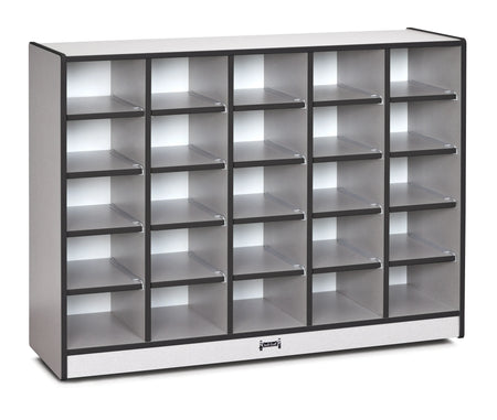Rainbow Accents® 25 Cubbie-Tray Mobile Storage - without Trays - Black