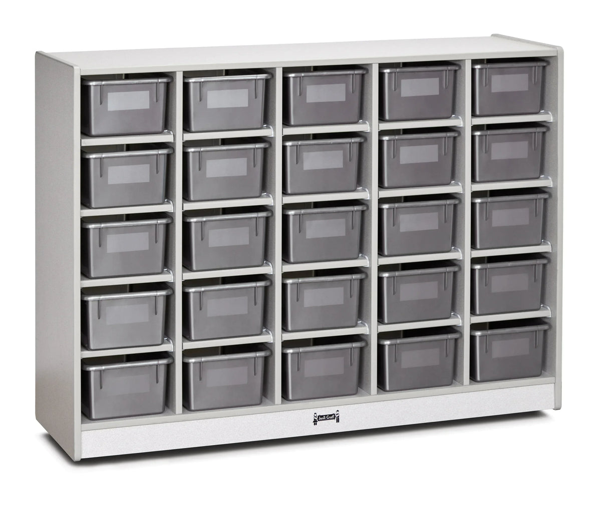 Rainbow Accents® 25 Cubbie-Tray Mobile Storage - without Trays - Gray