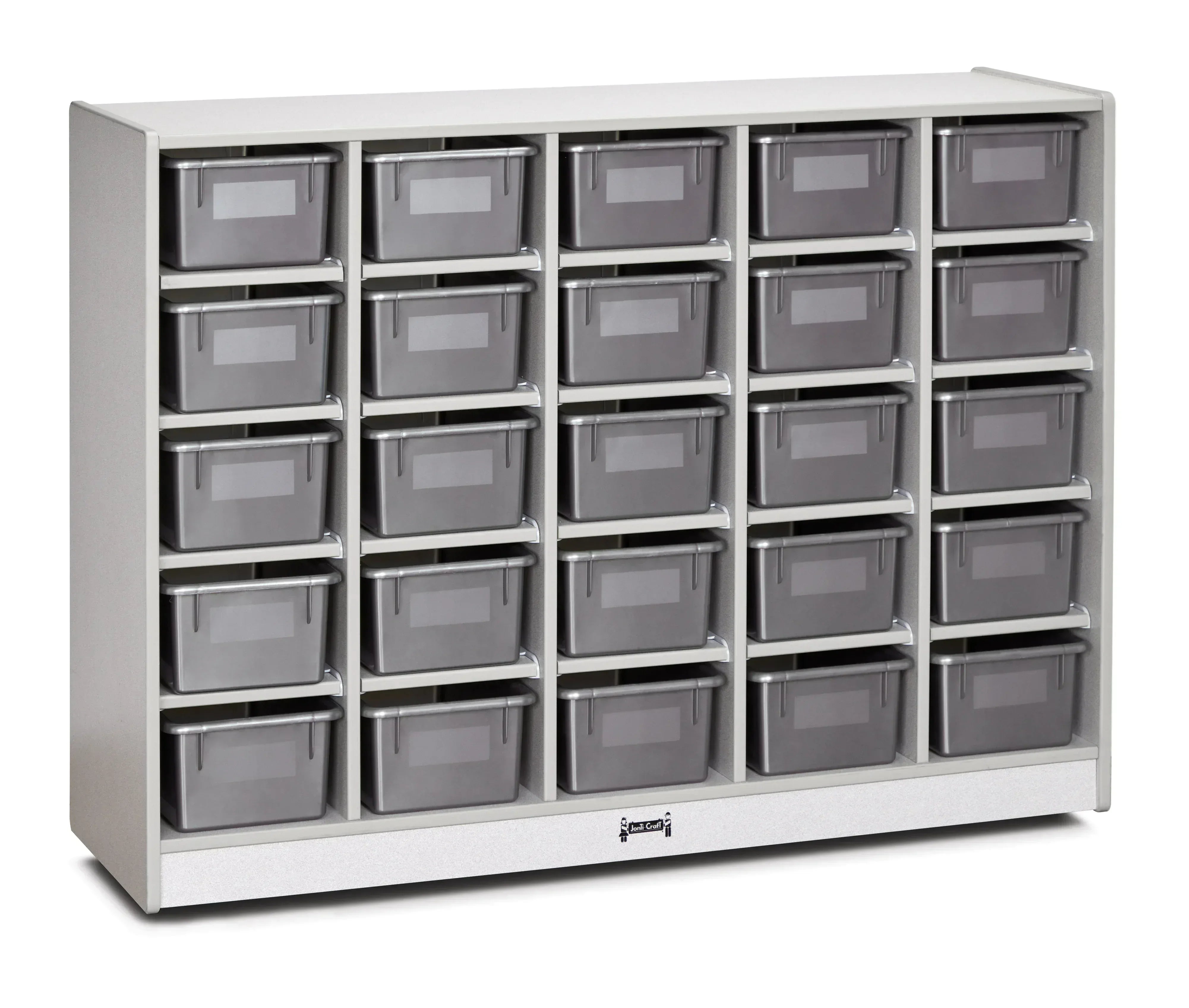 Rainbow Accents® 25 Cubbie-Tray Mobile Storage - without Trays - Gray