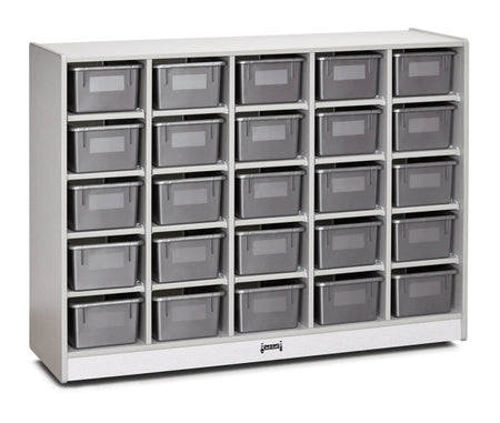 Rainbow Accents® 25 Cubbie-Tray Mobile Storage - without Trays - Gray