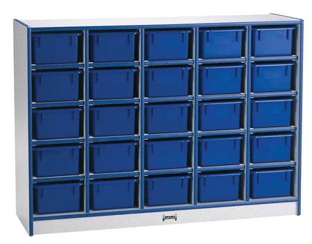 Rainbow Accents® 25 Cubbie-Tray Mobile Storage - without Trays - Blue